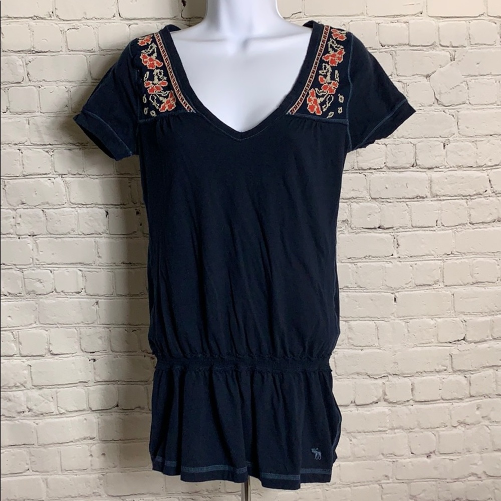 Abercrombie Kids XL Short Sleeve Top Navy Blue